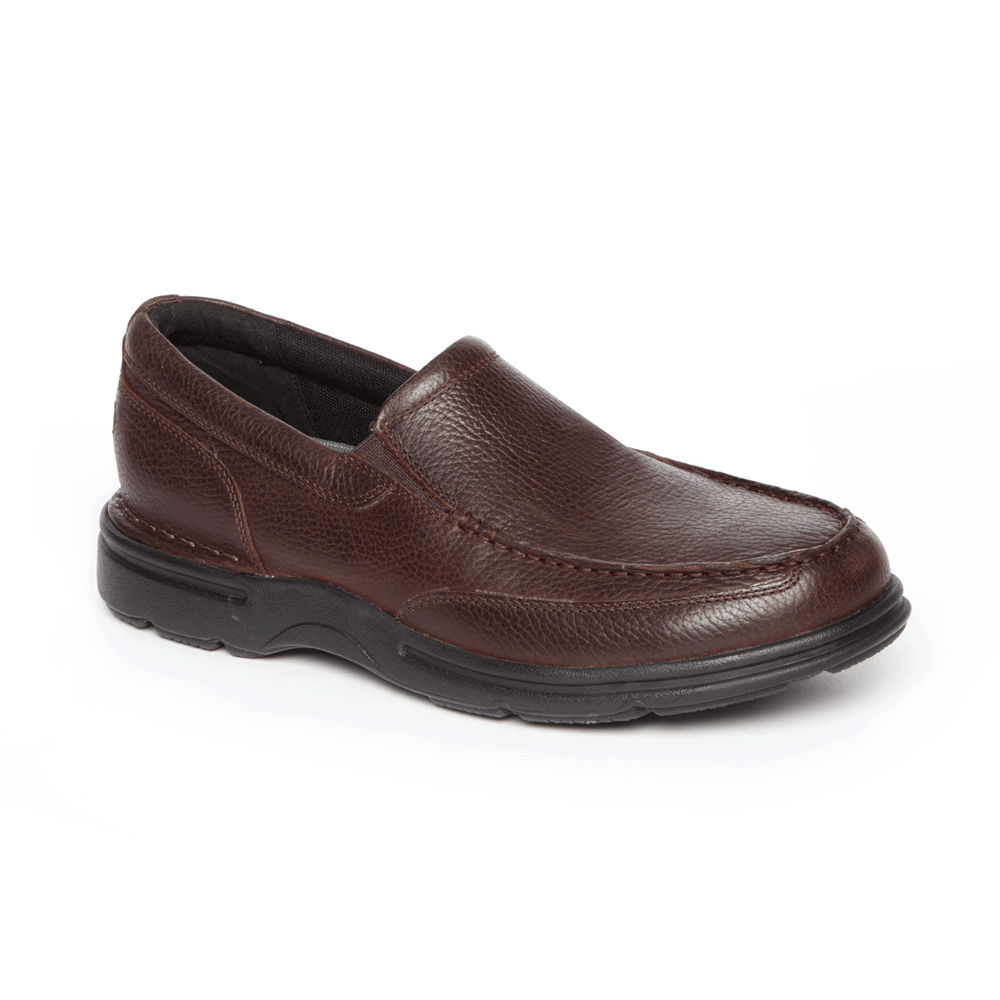 Rockport Slip-On Herr Mörkbruna - Prowalker Eureka Plus - RCOBX4351